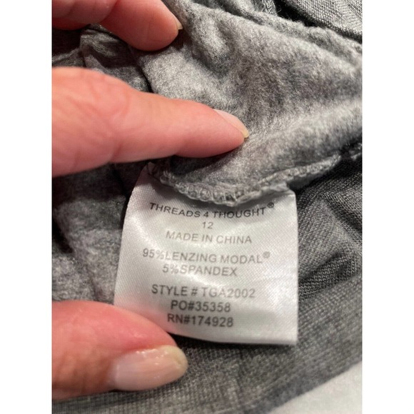 Threads 4 Thought Size 12 Girls Hazelle Tunic Pullover Sweater Cross-Back Cutout - Picture 5 of 8